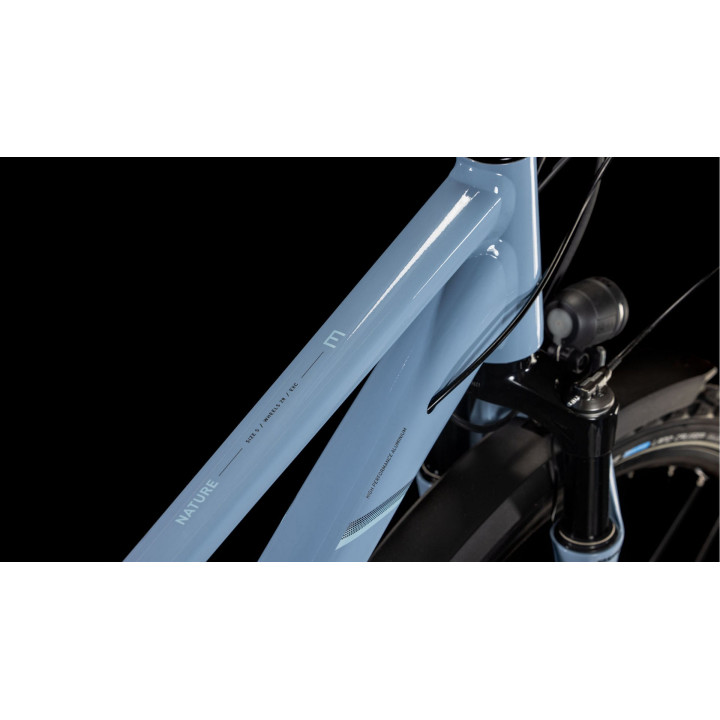 Dviratis Cube Nature EXC Allroad Trapeze pigeonblue'n'black