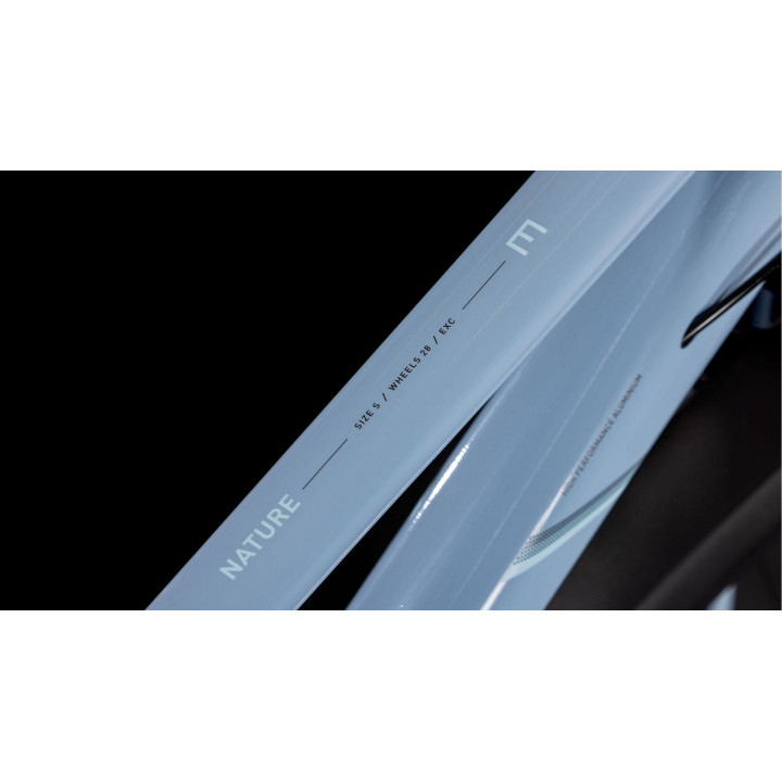 Dviratis Cube Nature EXC Allroad Trapeze pigeonblue'n'black