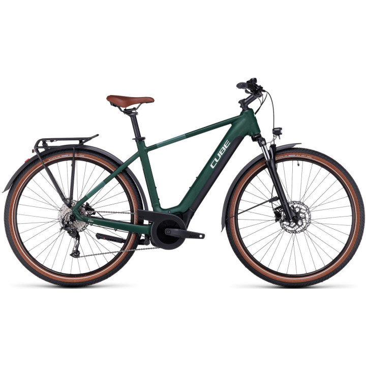 Elektrinis dviratis Cube Touring Hybrid ONE 500 darkgreen'n'