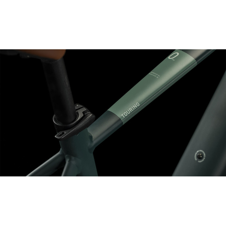 Elektrinis dviratis Cube Touring Hybrid ONE 500 darkgreen'n'