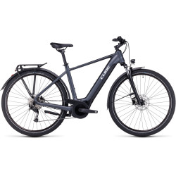 Elektrinis dviratis Cube Touring Hybrid ONE 500 grey'n'white