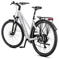 Elektrinis dviratis Romet e-Gazela 2.0 504WH 2025 silver - nuotrauka 2