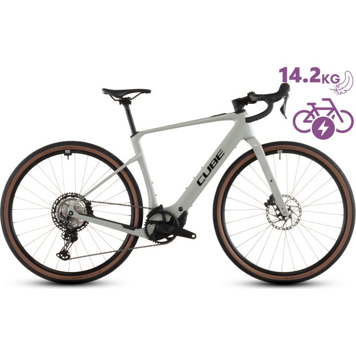 Elektrinis dviratis Cube Nuroad Hybrid C:62 Race 400X reedbe