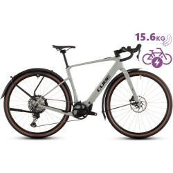 Elektrinis dviratis Cube Nuroad Hybrid C:62 Race 400X FE reedbeige'n'black 2026 - nuotrauka 1