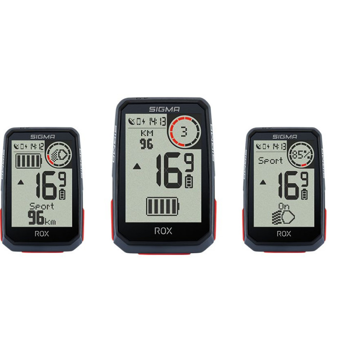 Dviračio kompiuteris SIGMA ROX 4.0 GPS Black Sensor Set