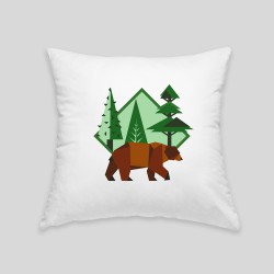 Brown bear cushion - nuotrauka 1