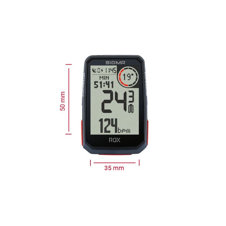 Dviračio kompiuteris SIGMA ROX 4.0 GPS Black Sensor Set
