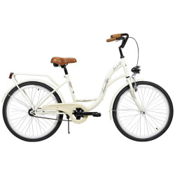 Dviratis AZIMUT Julie 24" 2025 light cream - nuotrauka 1