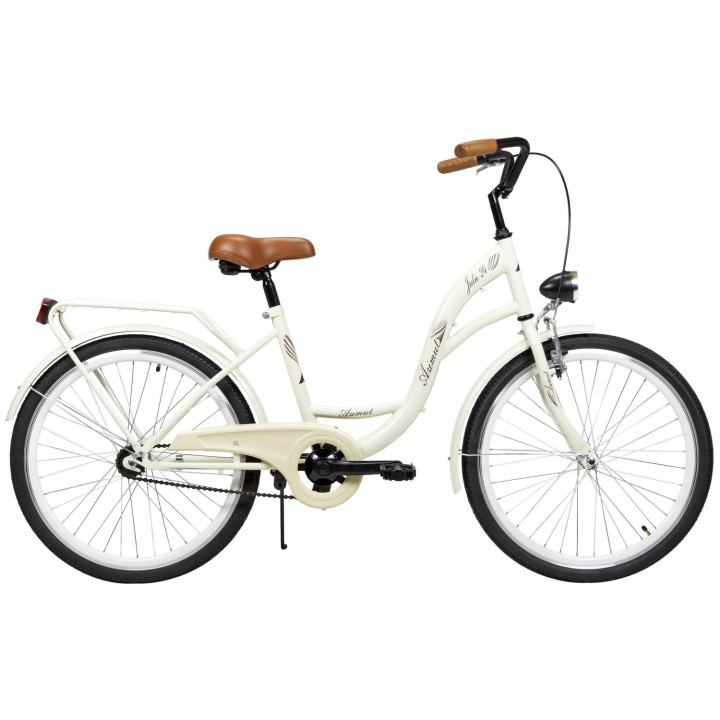 Dviratis AZIMUT Julie 24" 2025 light cream