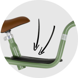 Balansinis dviratukas PUKY LR M Classic retro-green - nuotrauka 2