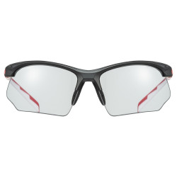 Akiniai Uvex Sportstyle 802 variomatic black red white / smoke - nuotrauka 2