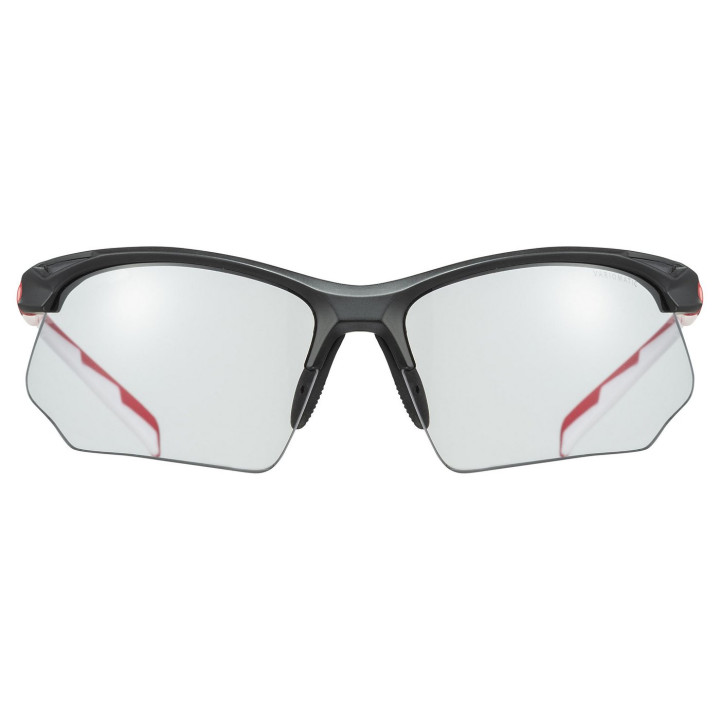 Akiniai Uvex Sportstyle 802 variomatic black red white / smo