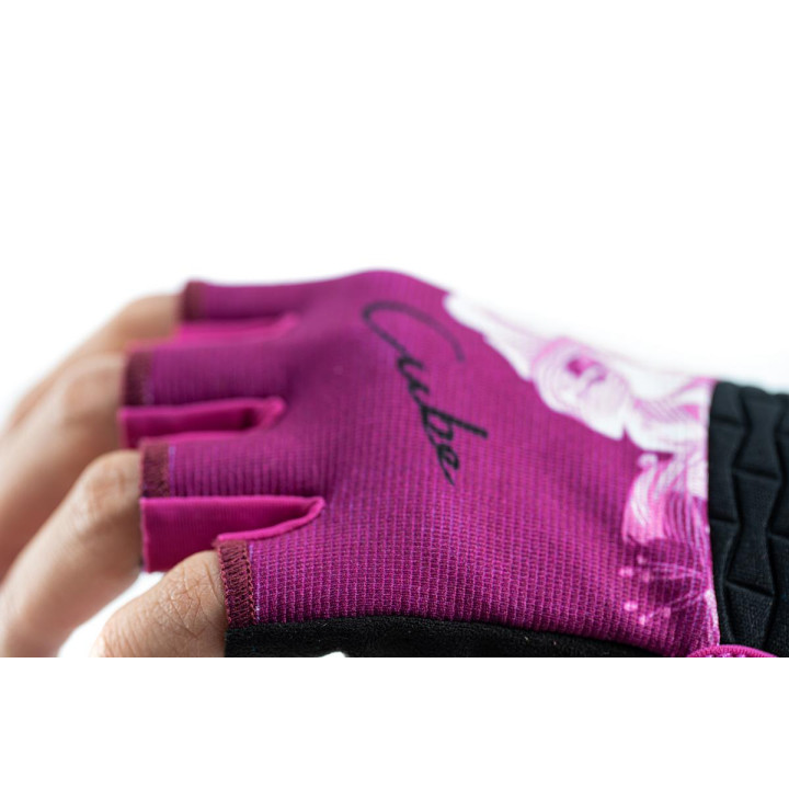 Pirštinės Cube Performance Junior Short pink-XXXS (4)