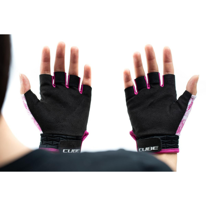 Pirštinės Cube Performance Junior Short pink-XXXS (4)