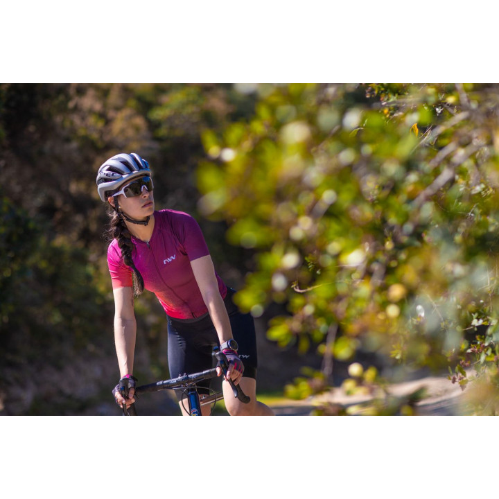 Pirštinės Northwave Active WMN Short dark grey-pink-XS