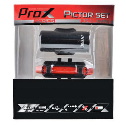 Apšvietimo komplektas ProX Pictor CREE 350Lm + 10Lm USB black - nuotrauka 2