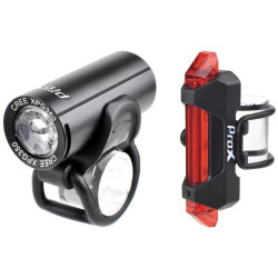 Apšvietimo komplektas ProX Pictor CREE 350Lm + 10Lm USB black - nuotrauka 3