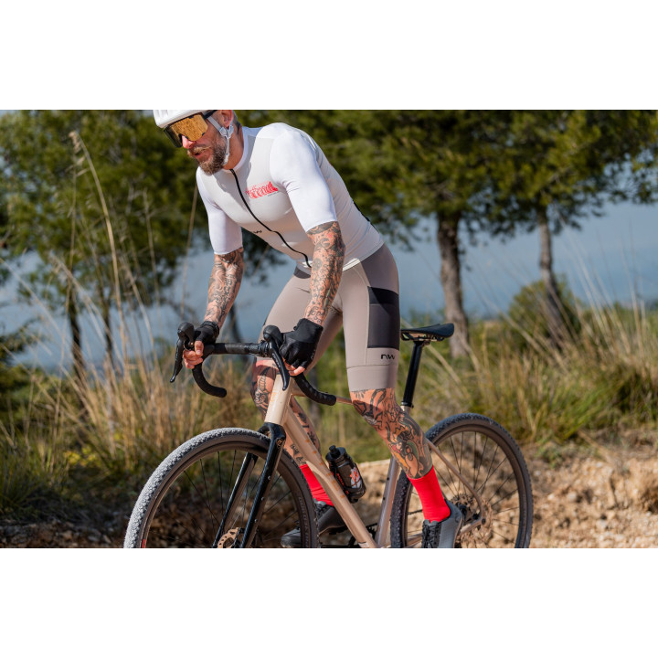 Dviratininko marškinėliai Northwave Essence EVO S/S light gr