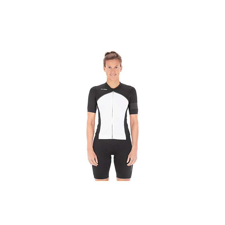 Dviratininko marškinėliai Cube Blackline WS white'n'black S/