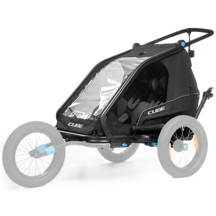 Dviračio priekaba Cube Double CMPT black