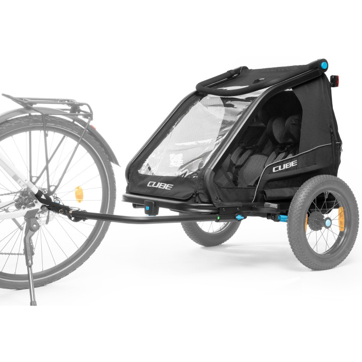 Dviračio priekaba Cube Double CMPT black