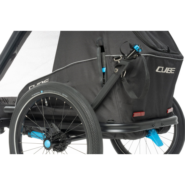 Dviračio priekaba Cube Double CMPT black
