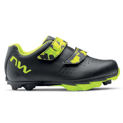 Dviratininko batai Northwave Origin Junior MTB XC black-yellow fluo-38 - nuotrauka 1