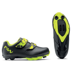 Dviratininko batai Northwave Origin Junior MTB XC black-yellow fluo-38 - nuotrauka 4