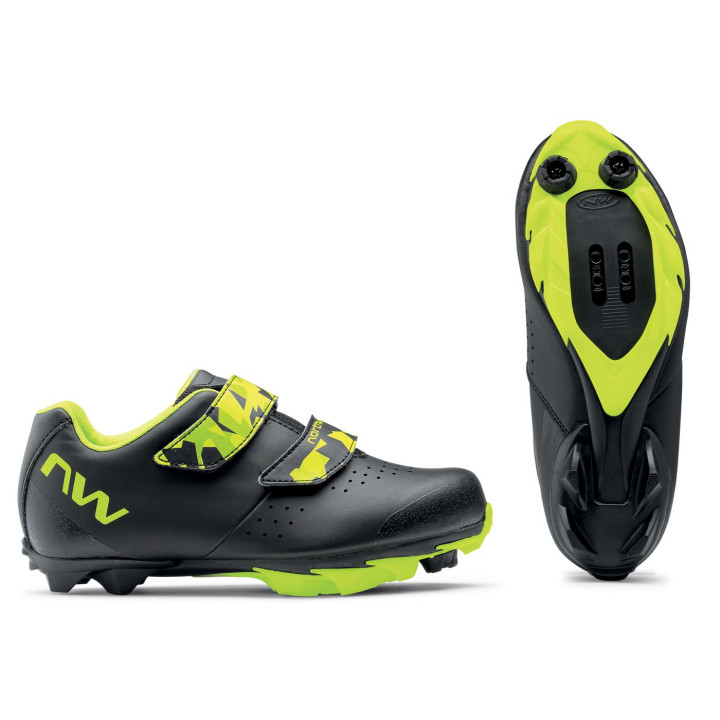 Dviratininko batai Northwave Origin Junior MTB XC black-yell