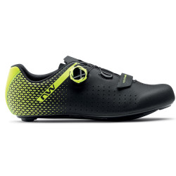 Dviratininko batai Northwave Core Plus 2 Road black-yellow fluo - nuotrauka 1