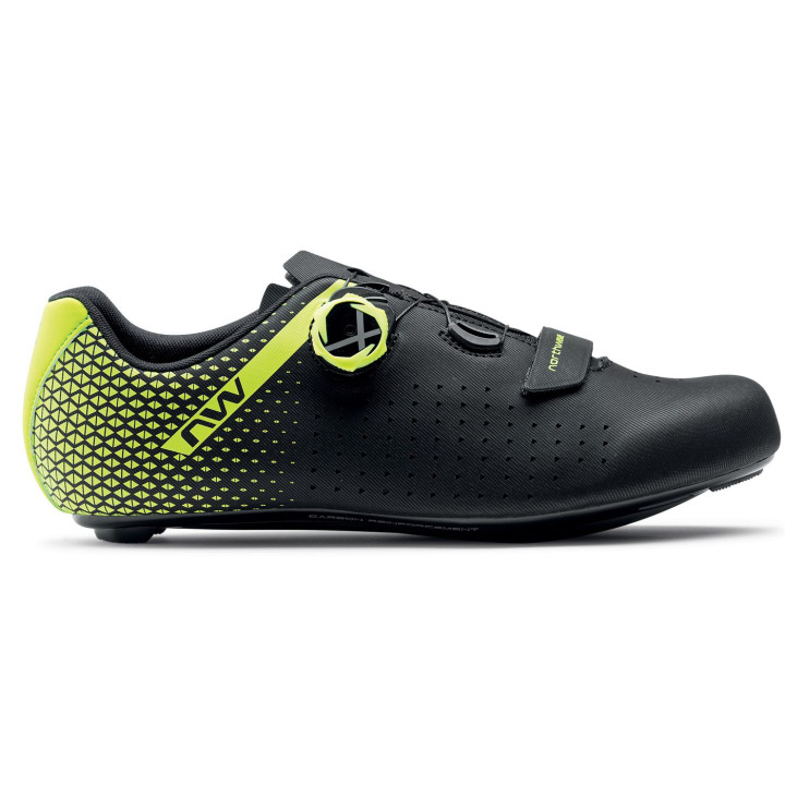 Dviratininko batai Northwave Core Plus 2 Road black-yellow f