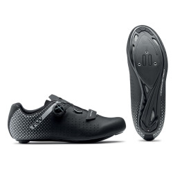 Dviratininko batai Northwave Core Plus 2 Road black-silver - nuotrauka 4