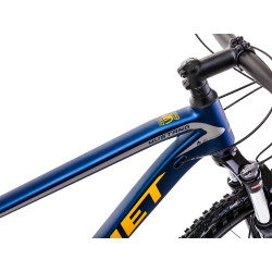 Dviratis Romet Mustang M3 CS 2025 dark blue-yellow - nuotrauka 2