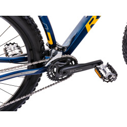 Dviratis Romet Mustang M3 CS 2025 dark blue-yellow - nuotrauka 4