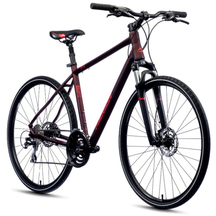 Dviratis Merida CROSSWAY 20 matt burgundy red